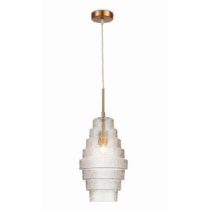 Spiral Glass Stairwell Pendant Lamps