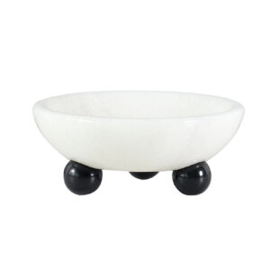 White Marble Fruit Bowl