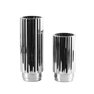 Straight Metal Aesthetic Vase