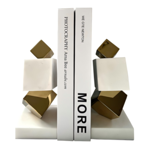 White Marble Bookend