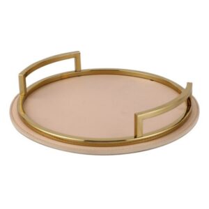 Pink Leather Tray