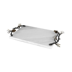 Rectangular White Marble Tray