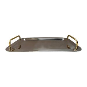 Stainless Steel Strap Handle Tray