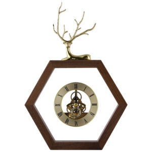 Hexagonal Wood Clock