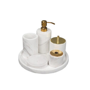 White Marble Bathroom Sets