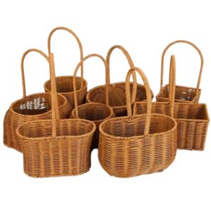 Brown Rattan Storage Basket
