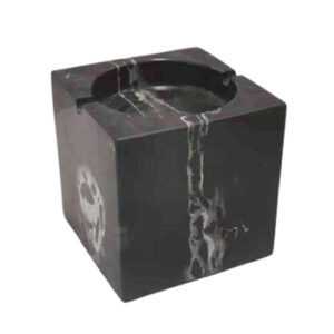Square Black Marble Ashtray