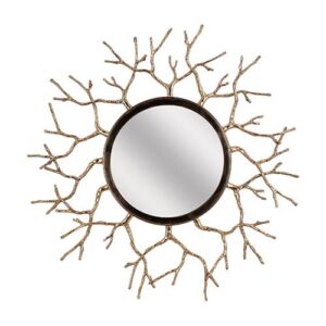 Golden Branch Mirror