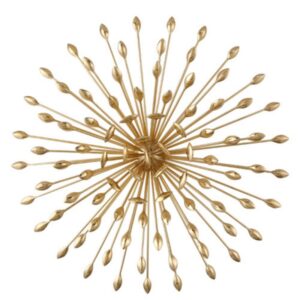 Sunflower Brass Wall Decoration
