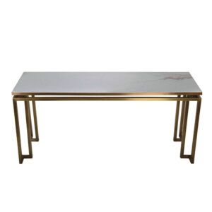 White Rectangular Table