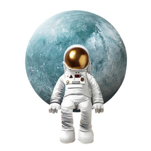 3D Astronaut Led Light Artwork