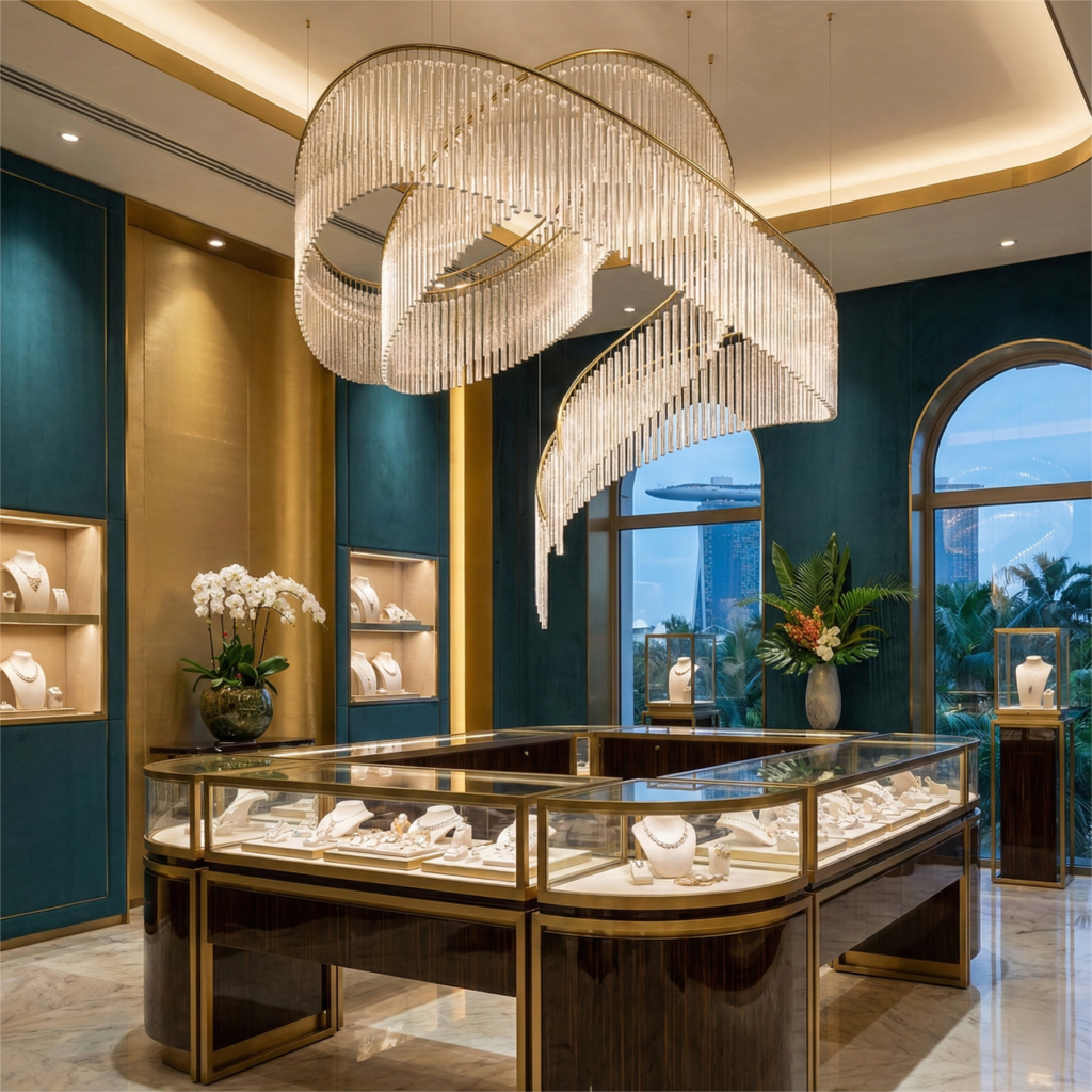 The “Luminous Bay” Jewelry Boutique, Singapore