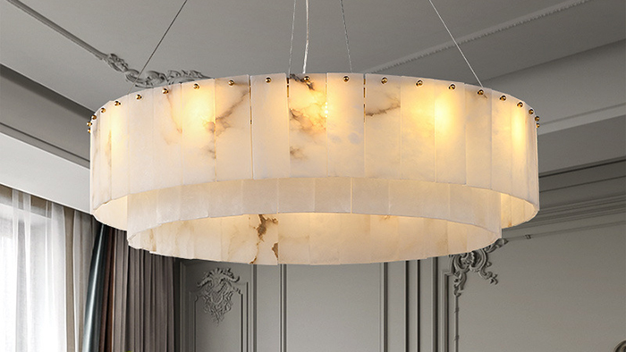 2.Alabaster Chandeliers