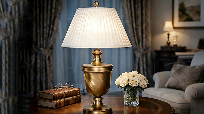2.Classic Brass Table Lamps