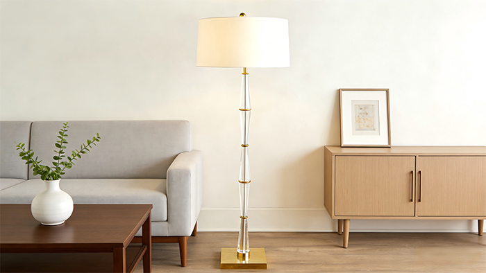 2.Crystal Floor Lamps