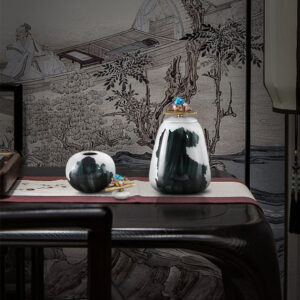 Artistic Brass & Ceramic Storage Jar Collection (Four Sets)