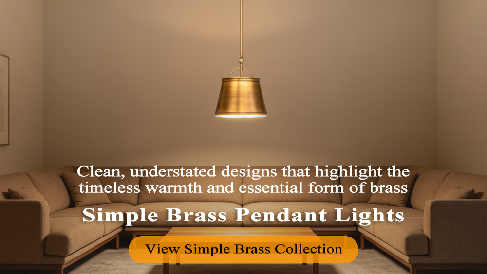 2.3 Simple Brass Pendant Lights